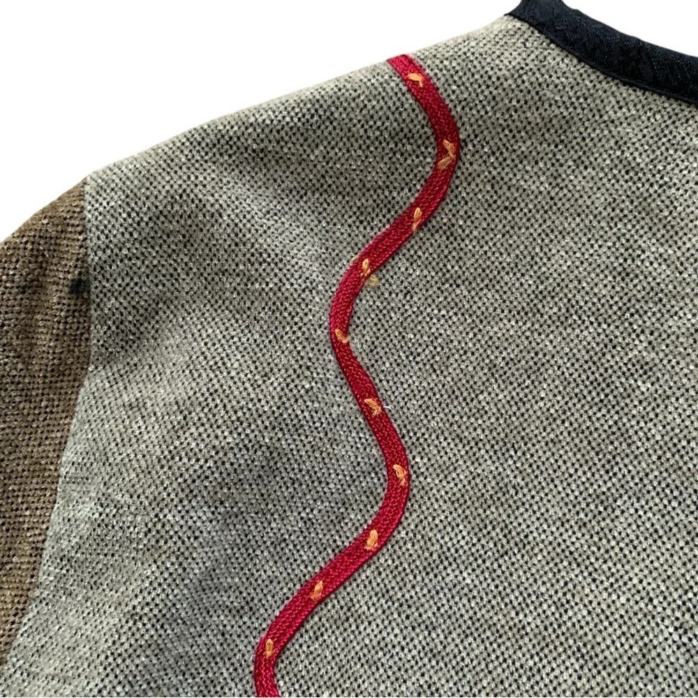 White Stag Chenille Patchwork Applique Jacket Art… - image 6